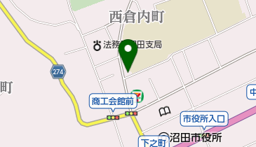 大川理容室の地図画像