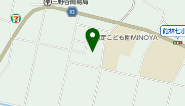 館林市 三野谷公民館の地図画像