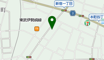 館林市 六郷公民館の地図画像