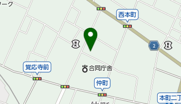 ひょうたんやクリーニングの地図画像
