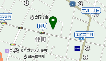 浦野時計メガネ店の地図画像