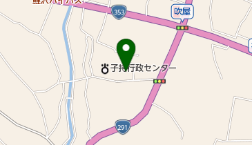 渋川市 子持公民館の地図画像