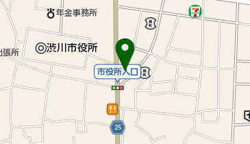 ピザーラ渋川店の地図画像