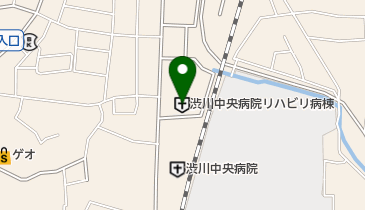 渋川中央リハビリ病院の地図画像