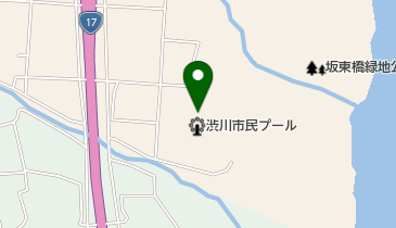渋川市役所 市民プールの地図画像