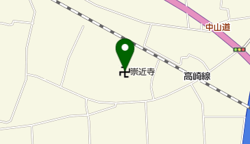 崇近寺の地図画像