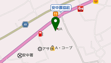 クリーニングイチゴミルクAコープ安中店の地図画像