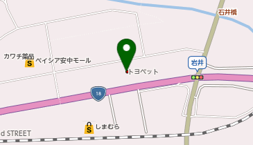 群馬トヨペット株式会社安中板鼻店の地図画像