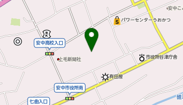 安中市役所の地図画像