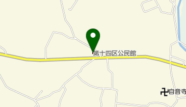 みどり市 大間々地区 第十四区集会所の地図画像