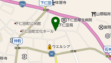 下仁田調剤薬局の地図画像