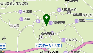 草津Gコレクションの地図画像