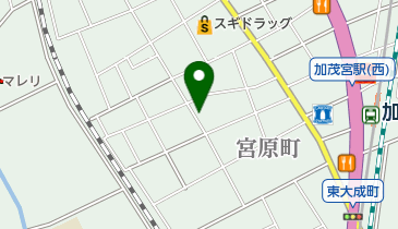 地域活動支援センターかものみやの地図画像