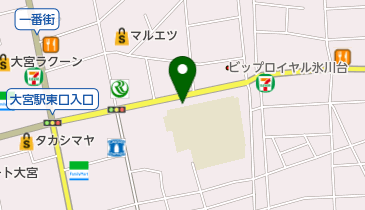 洋服の美容室の地図画像