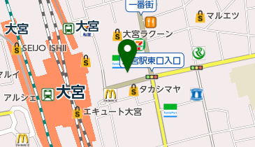 まんが喫茶マンボー大宮店の地図画像