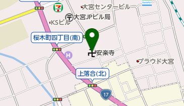 安楽寺の地図画像