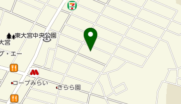 東大宮福音自由教会の地図画像