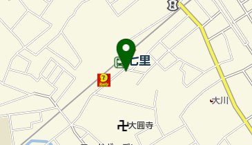 原島洋品店の地図画像