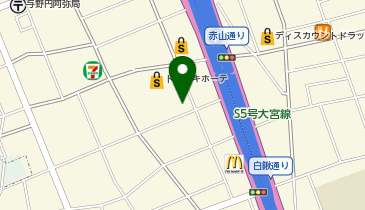与野健康プラザの地図画像
