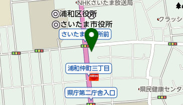 教職員共済埼玉県支部の地図画像