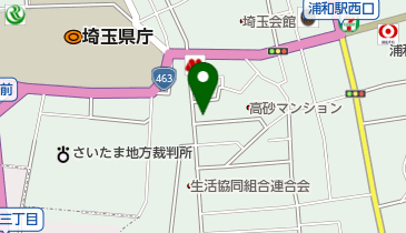 太陽生命保険株式会社 浦和支社の地図画像