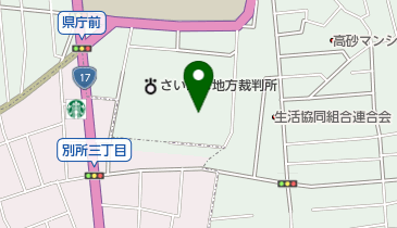 さいたま保護観察所の地図画像