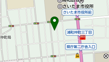 さいたま市役所 仲町放課後児童クラブの地図画像