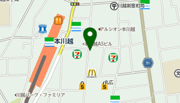 フジクラ鞄店の地図画像