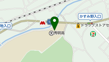 秀明学園の地図画像