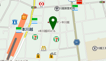大野額縁店の地図画像