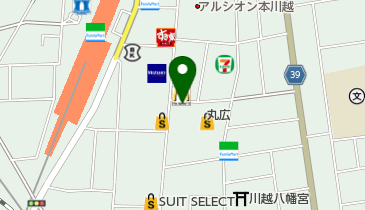 銀座ヨシノヤ川越丸広店の地図画像