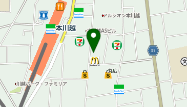 アミューズランドモナコ 川越店の地図画像