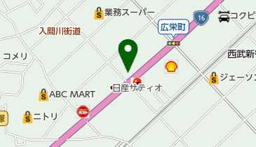 アップル川越16号店の地図画像
