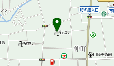 行伝寺の地図画像