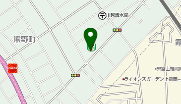 甲野ふとん店の地図画像