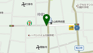まめ屋川越店の地図画像