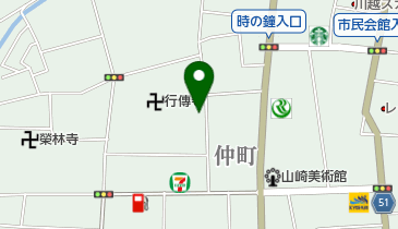 岡田ミシン商会の地図画像