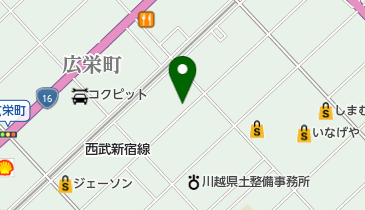キング理容室の地図画像
