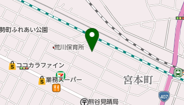 はなぶさ苑サポートセンター荒川の地図画像
