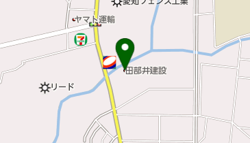 田部井建設株式会社の地図画像