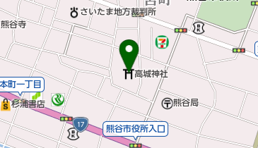高城神社の地図画像