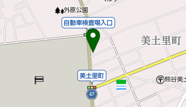 ヘアーサロンクラブの地図画像