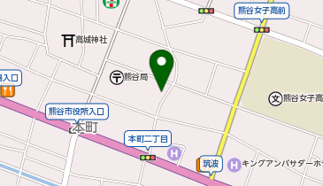 熊谷バーバーの地図画像