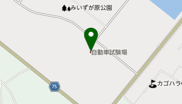 交通安全環境研究所自動車試験場の地図画像