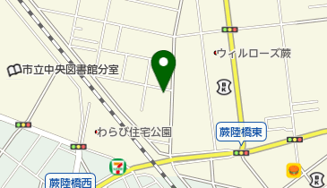 岸バレエスタジオの地図画像