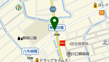柳崎接骨院の地図画像