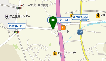 ウチダオート株式会社川口店の地図画像