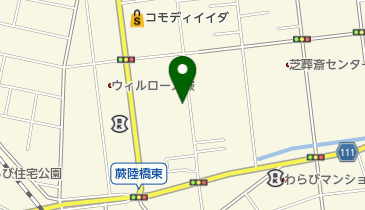 寝具のしのはらの地図画像