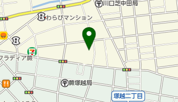 ジエムわらびプランドル管理人室の地図画像