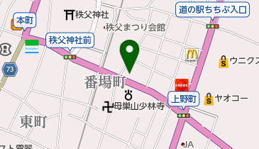 秩父カトリック教会の地図画像
